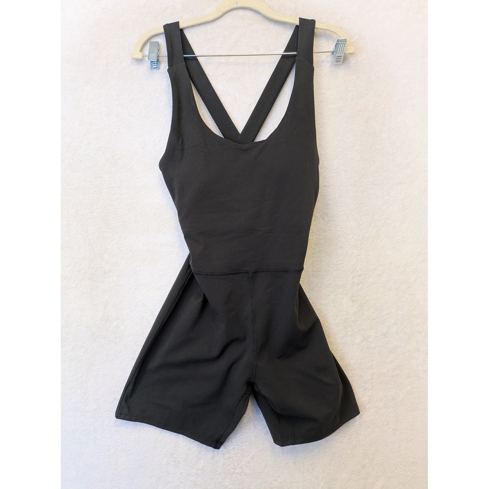 Laundry‎ by Shelli Segal Black Crisscross Back Activewear Romper Mens L